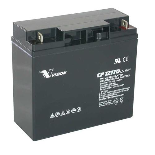PM0176-2: 12V 17AH SLA Battery, Nut & Bolt Terminal Qty: 2