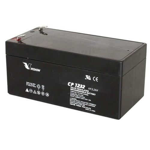 PM0034: 12V 3.2AH SLA Battery, .187  Terminal (T1)