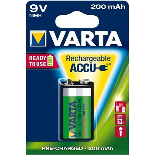 PM0130: Varta P7/8H 9 Volt Size 200mAh NiMH Battery